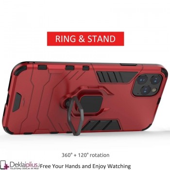 Sustiprintas dėklas 4in1 - raudonas (IPHONE 11 PRO MAX) Sustiprintas dėklas 4in1 - raudonas (IPHONE 11 PRO MAX)